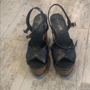 Free People wedge sandal size 38